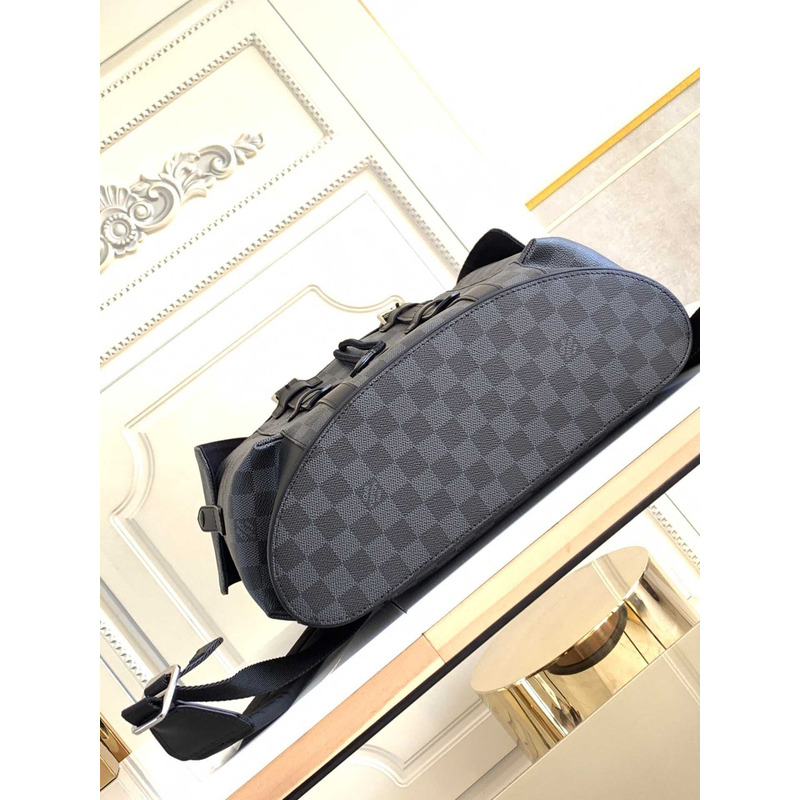 l**is V*t*n special edition christopher pm damier graphite backpack