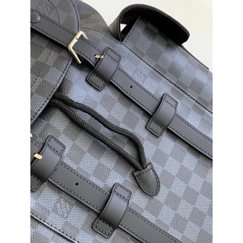 l**is V*t*n special edition christopher pm damier graphite backpack