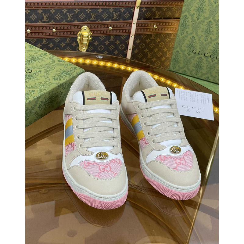 G*u*i screener sneaker beige pink