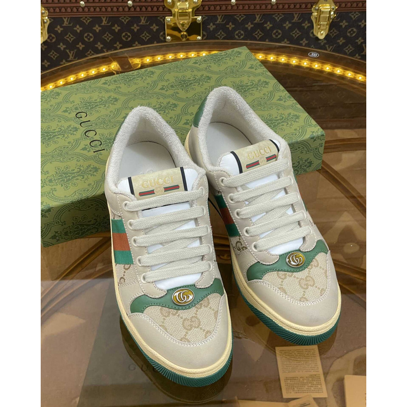 G*u*i screener lace-up sneakers green