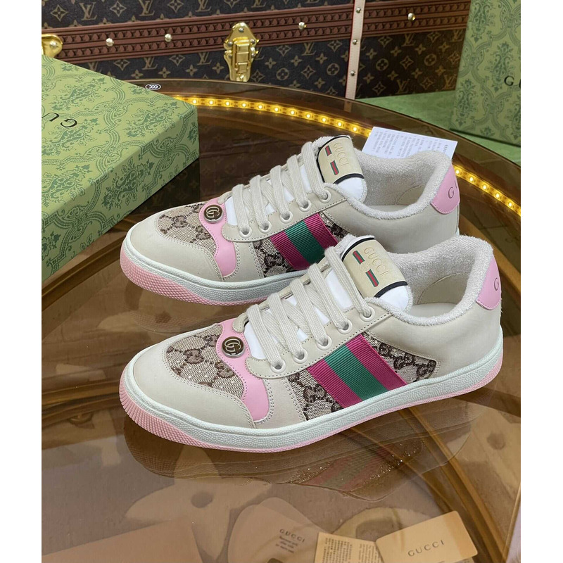 G*u*i G*u*i screener lace-up sneakers pink