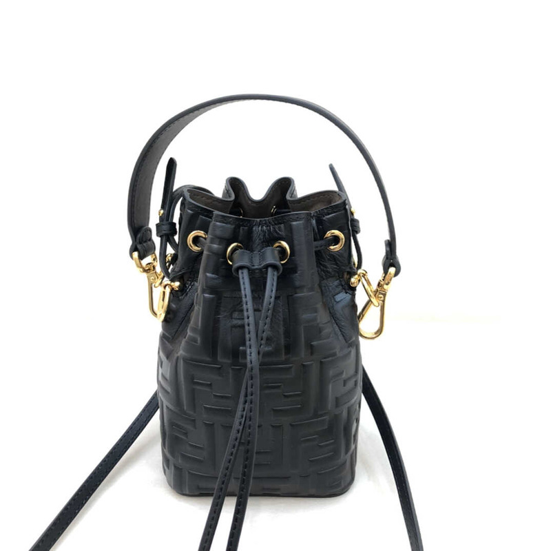 F**diF**di mon tresor leather mini bag black