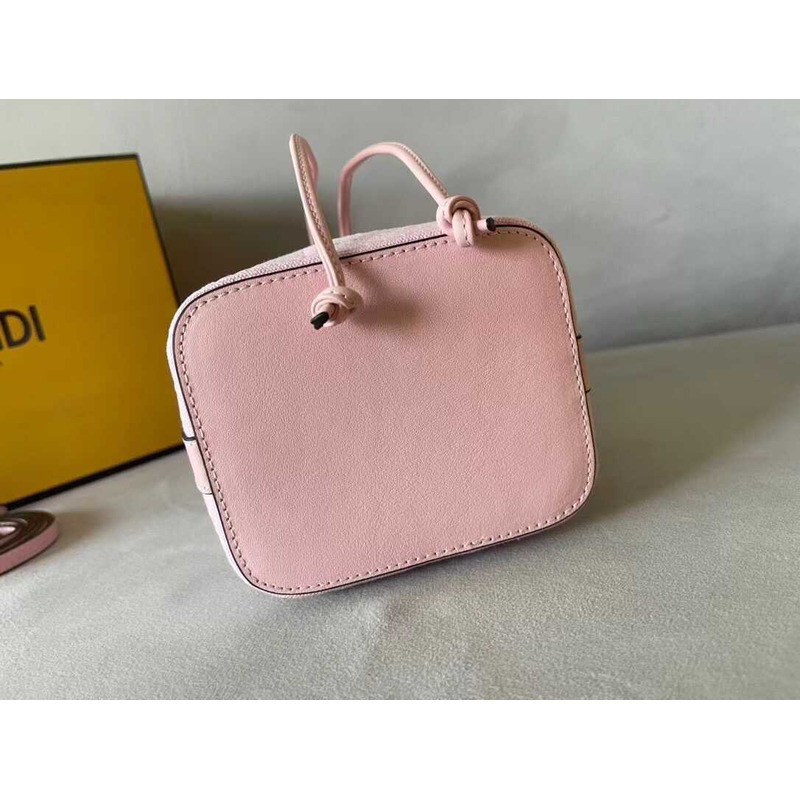 F**di mon tresor ff canvas mini bag pink