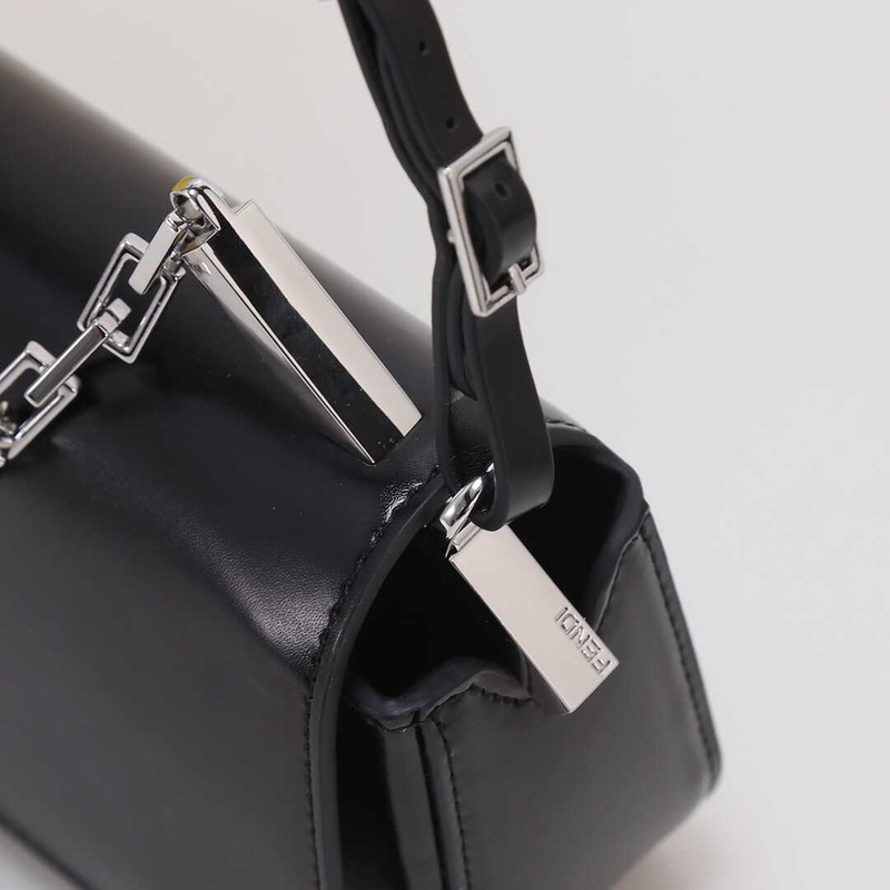 F**di first sight leather mini bag black