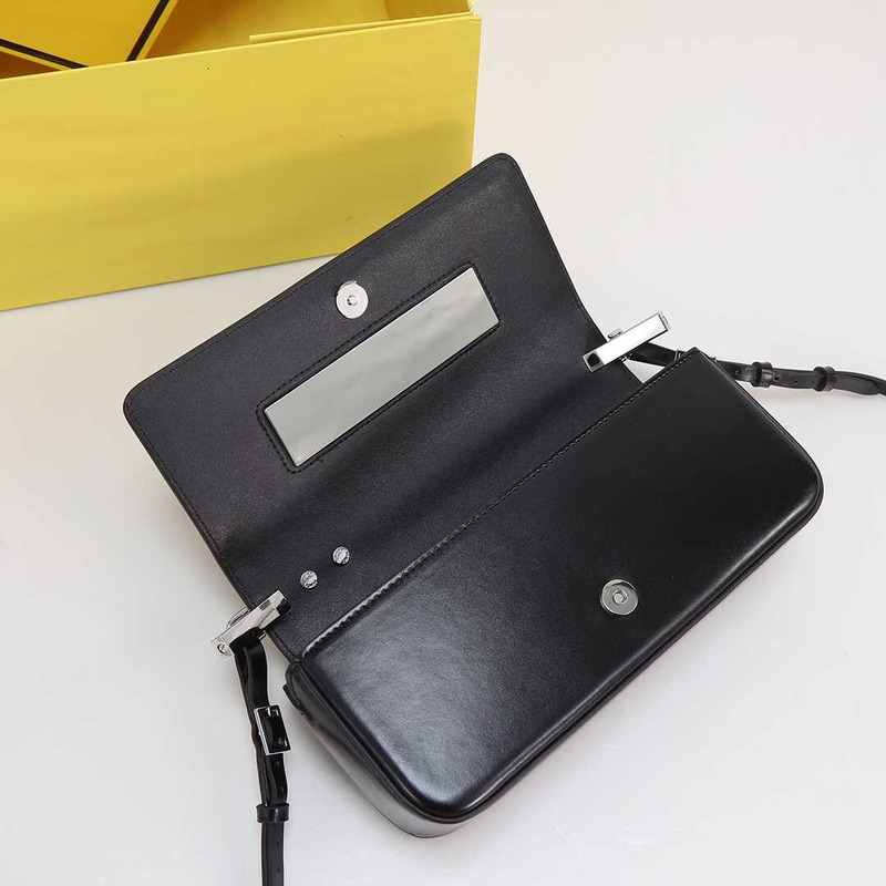 F**di first sight leather mini bag black