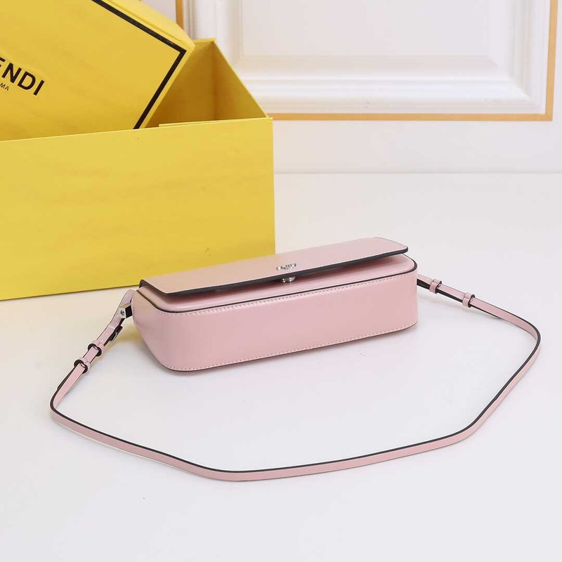 F**di first sight leather mini bag pink