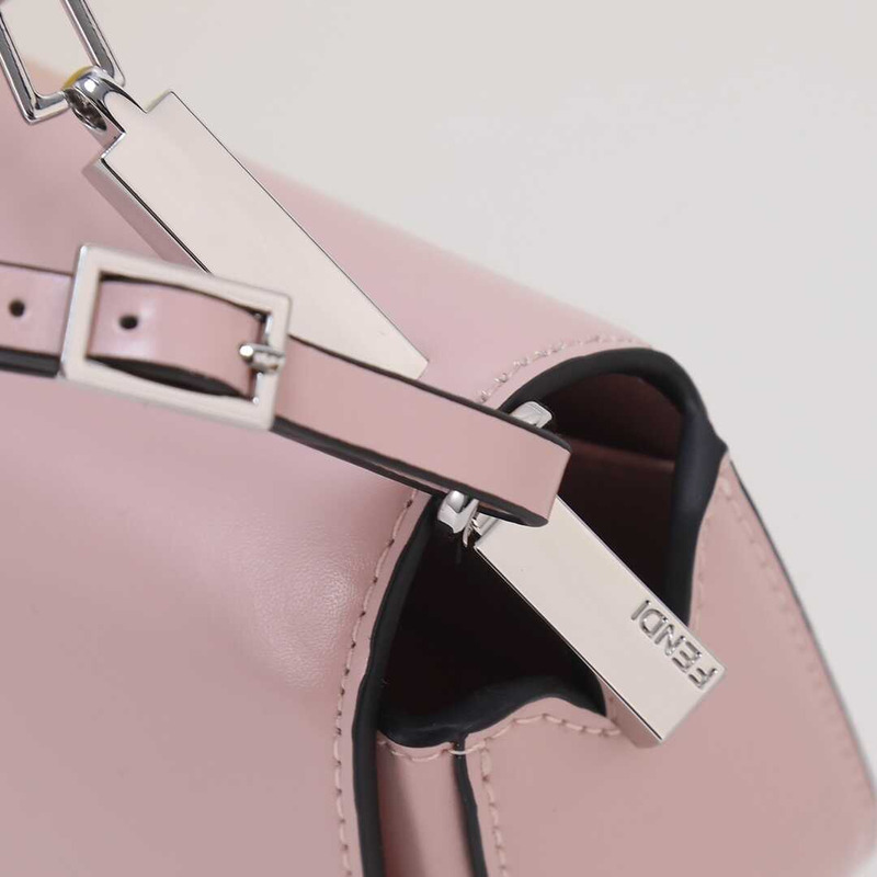 F**di first sight leather mini bag pink