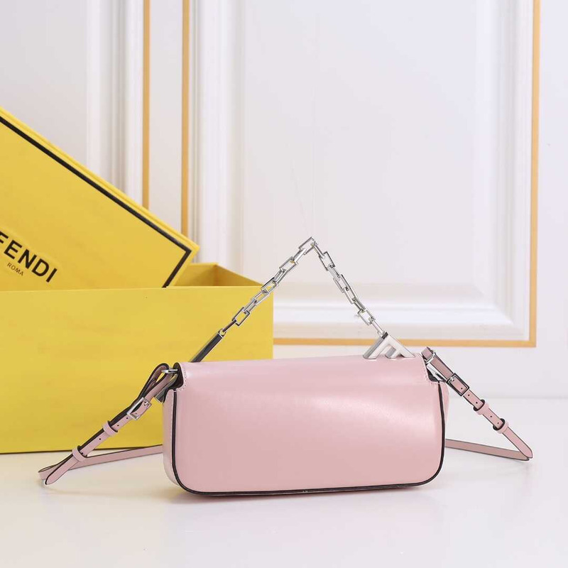 F**di first sight leather mini bag pink