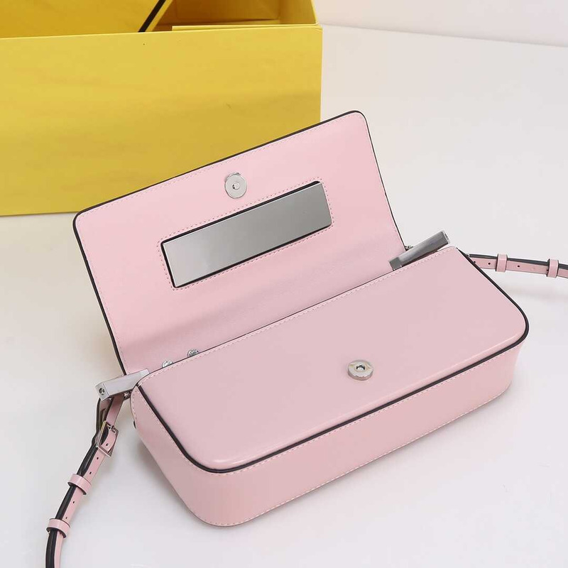 F**di first sight leather mini bag pink