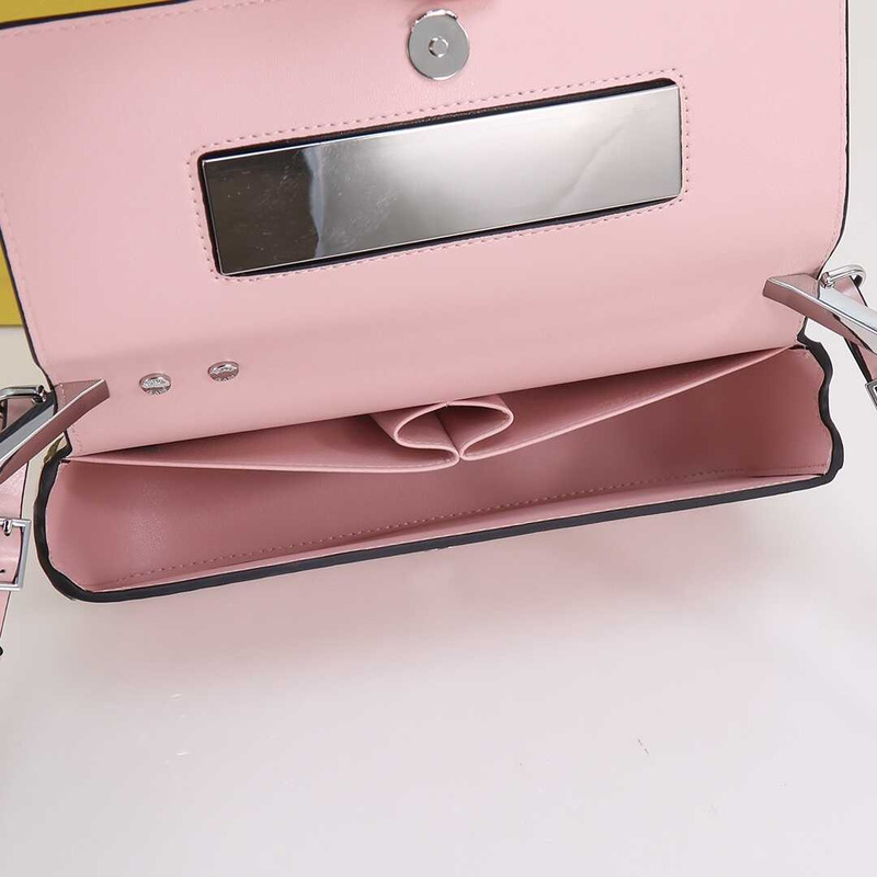 F**di first sight leather mini bag pink