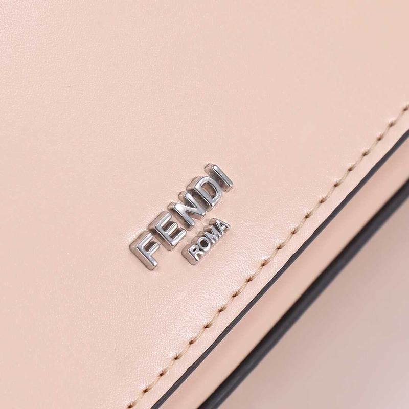 F**di first sight leather mini bag beige