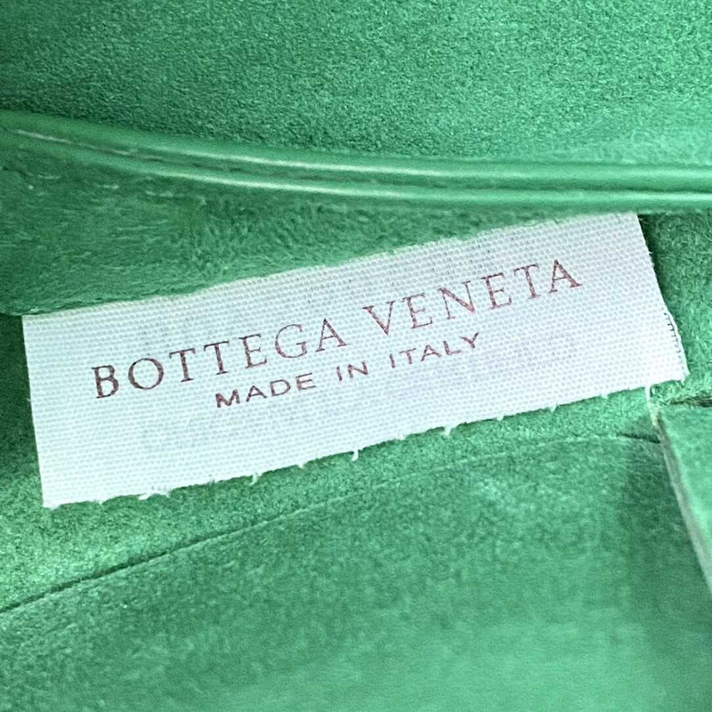 Bo*te*ga ve*ne*ta arco lambskin leather tote bag green