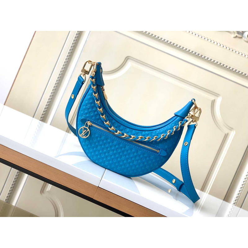 l**is V*t*n loop calfskin leather blue