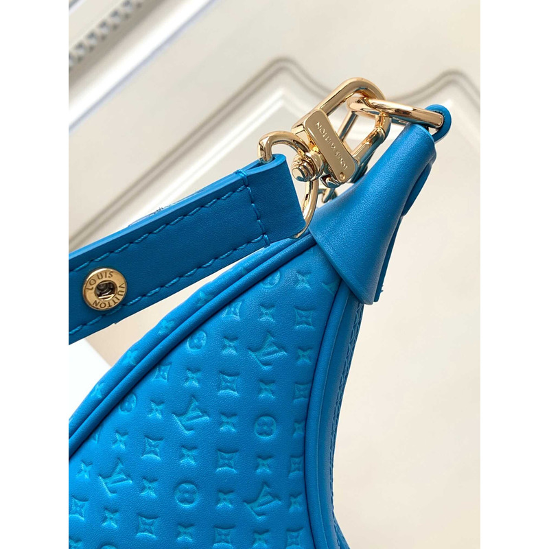 l**is V*t*n loop calfskin leather blue