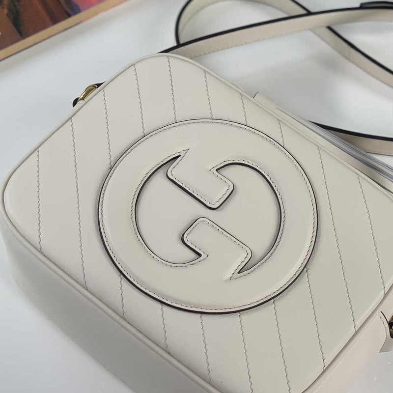 G*u*i blondie small shoulder bag white