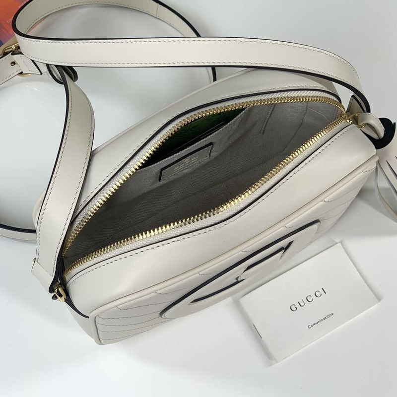 G*u*i blondie small shoulder bag white