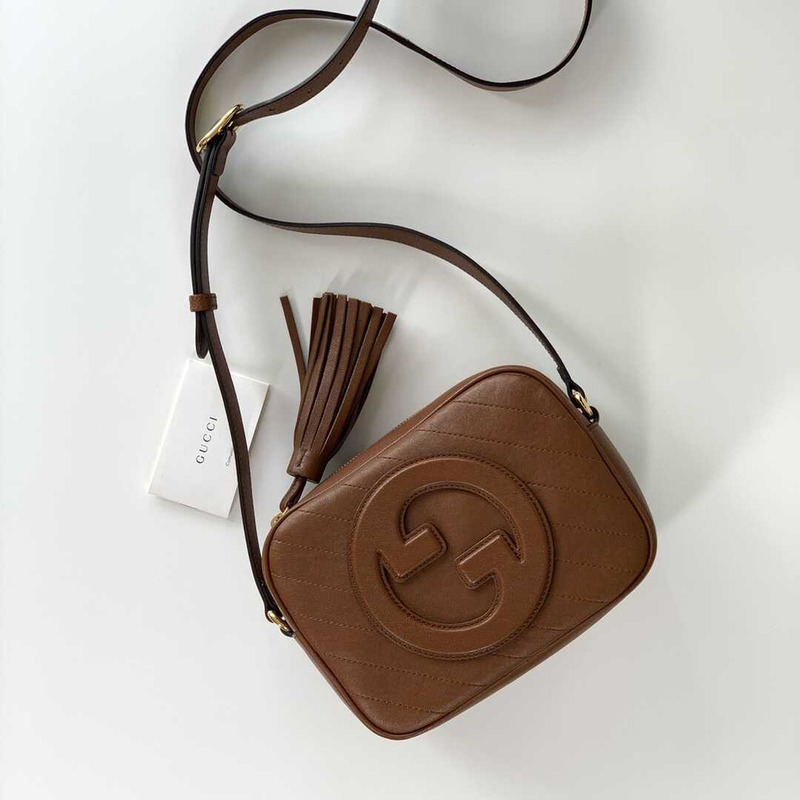 G*u*i blondie small shoulder bag brown