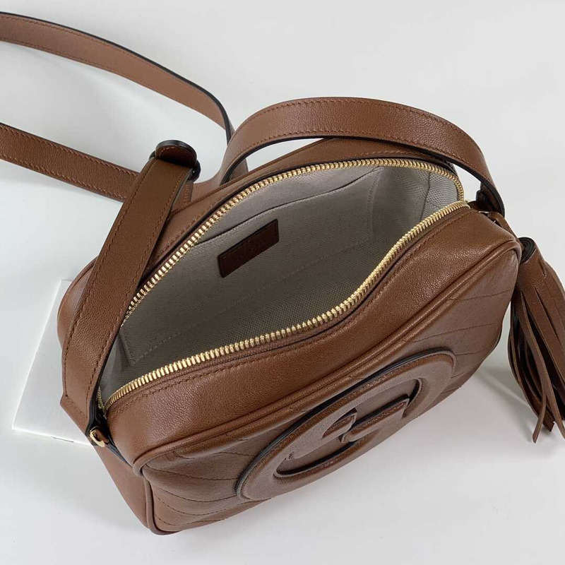 G*u*i blondie small shoulder bag brown