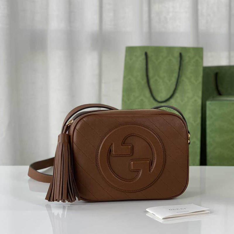 G*u*i blondie small shoulder bag brown