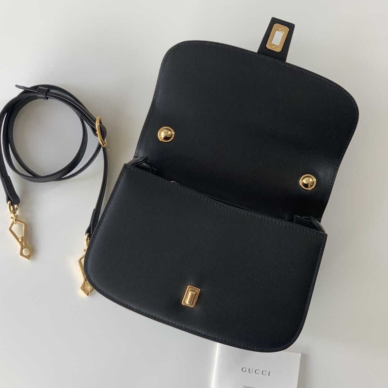 G*u*i blondie top-handle bag black