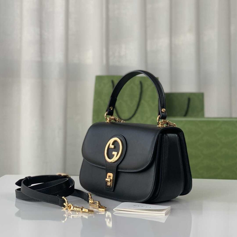 G*u*i blondie top-handle bag black