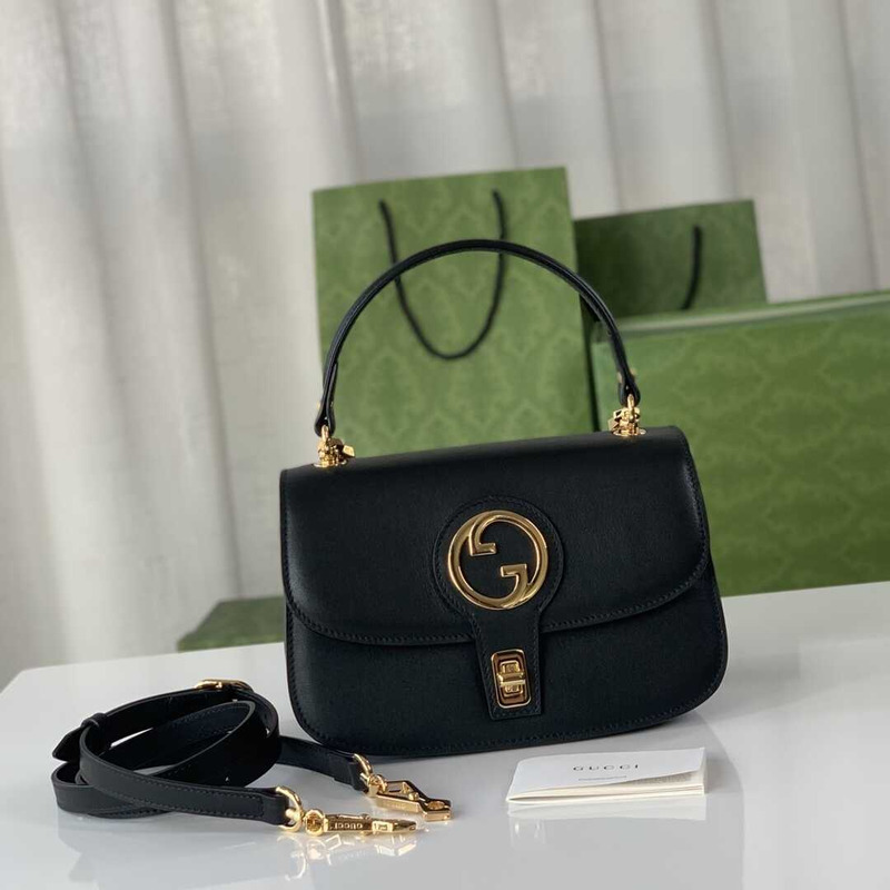 G*u*i blondie top-handle bag black