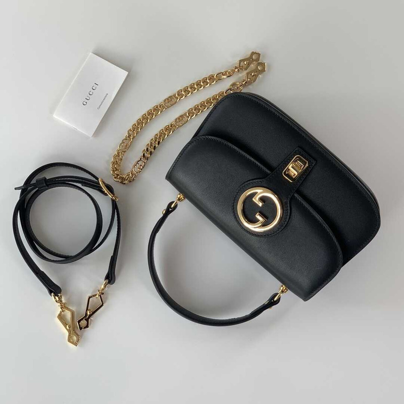 G*u*i blondie top-handle bag black