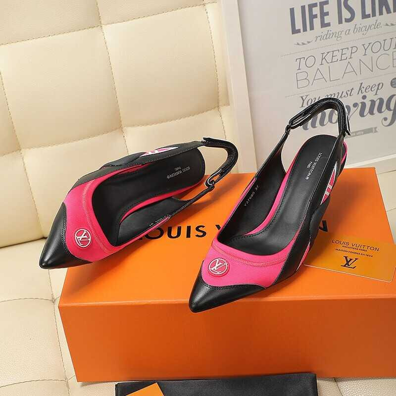 l**is V*t*n archlight slingback pump rose red