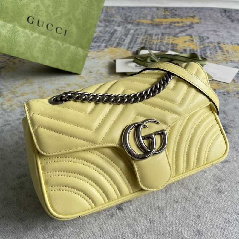 GG Marmont Small Shoulder Bag Yellow