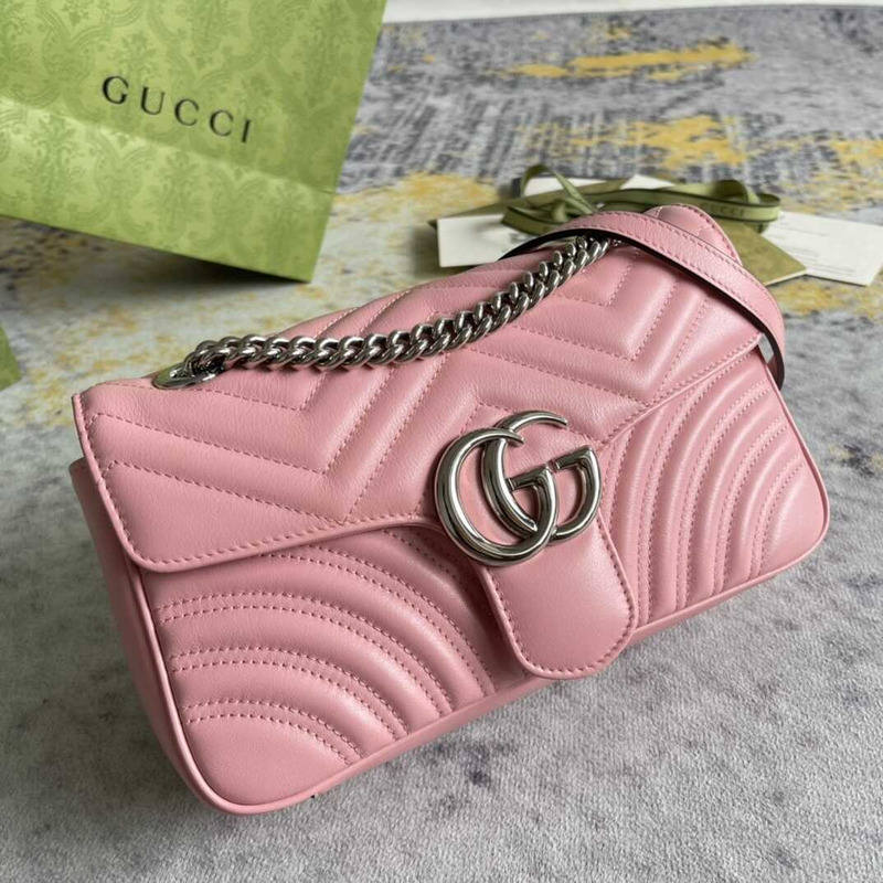 GG Marmont Small Shoulder Bag Pink