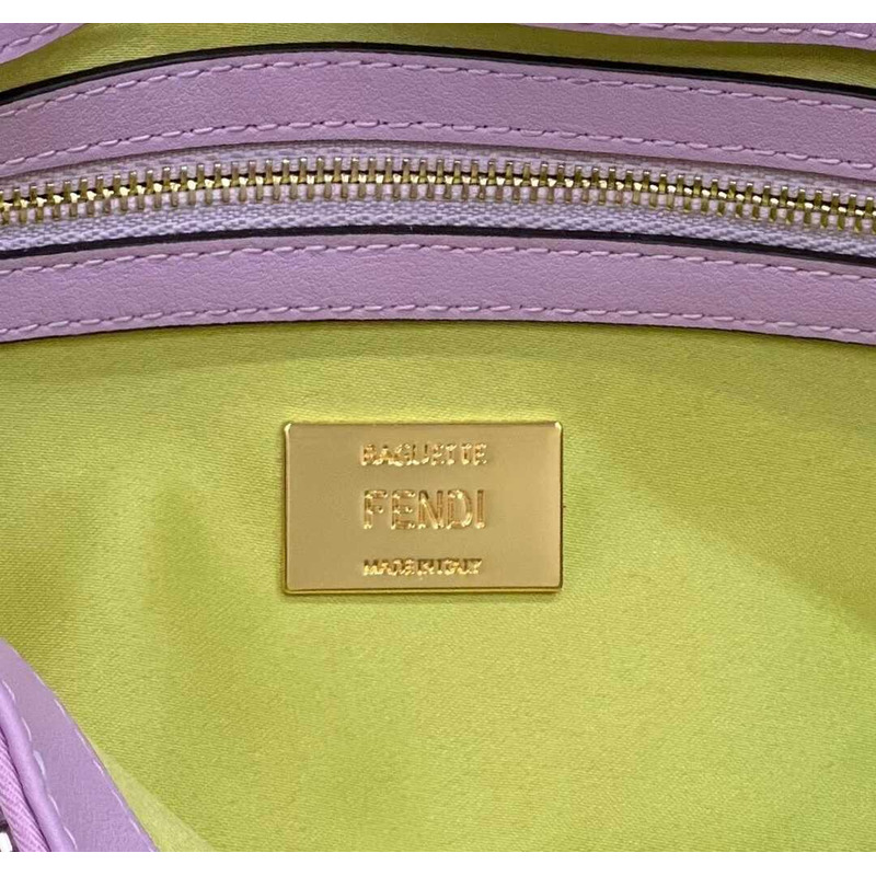 F**di baguette re-edition bag in lilac beads