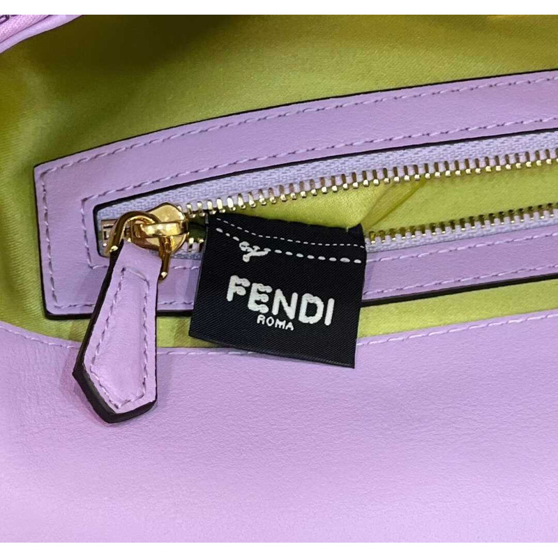 F**di baguette re-edition bag in lilac beads