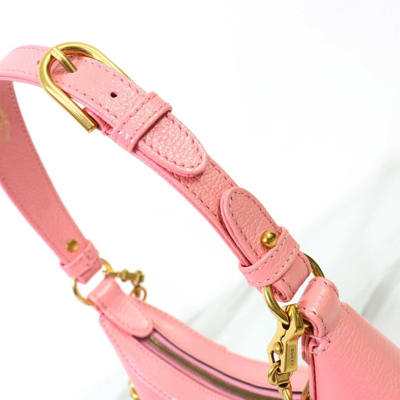 G*u*i aphrodite small crescent shoulder bag pink