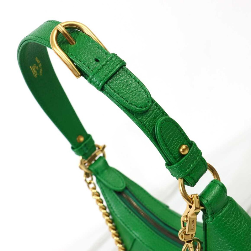 G*u*i aphrodite small crescent shoulder bag green