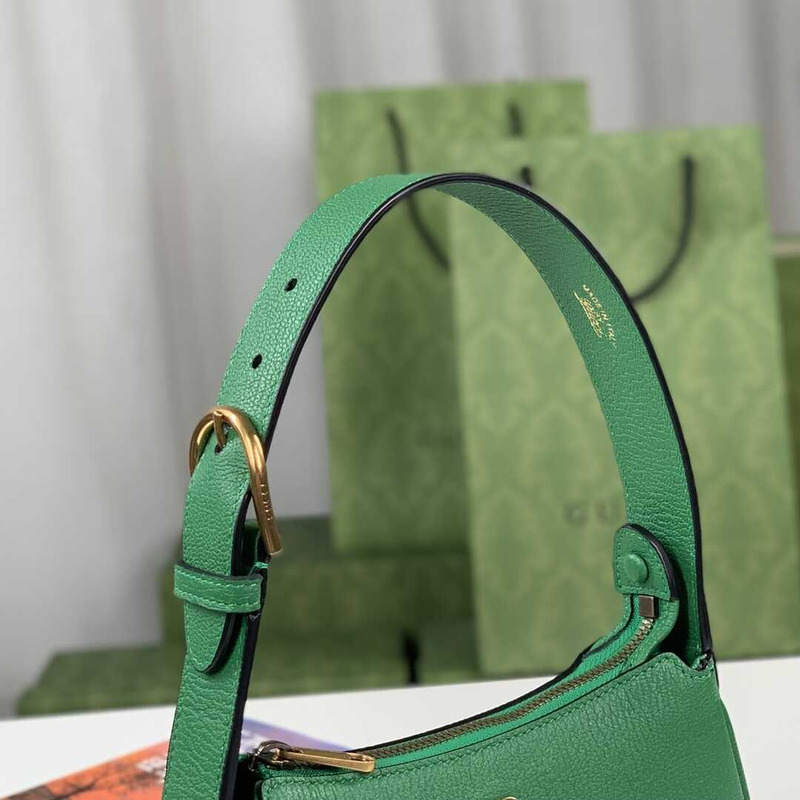 G*u*i gg marmont matelassé mini leather bag green