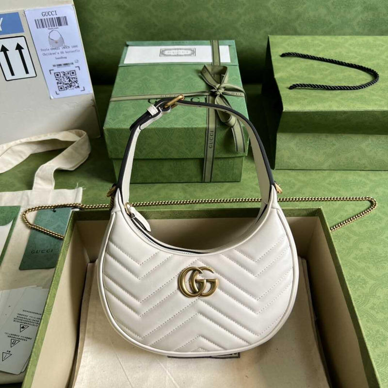 G*u*i gg marmont matelassé mini bag white