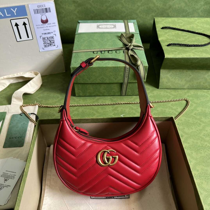 G*u*i gg marmont matelassé mini bag red