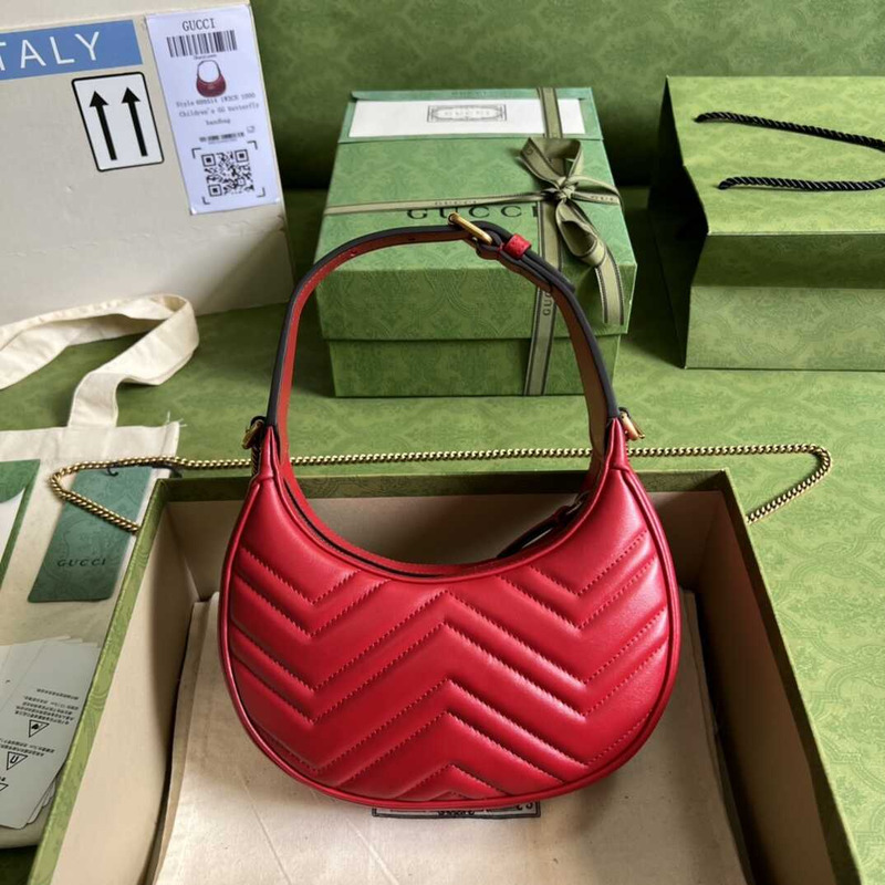 G*u*i gg marmont matelassé mini bag red