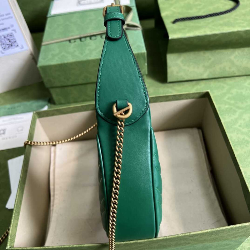 G*u*i gg marmont matelassé mini bag green