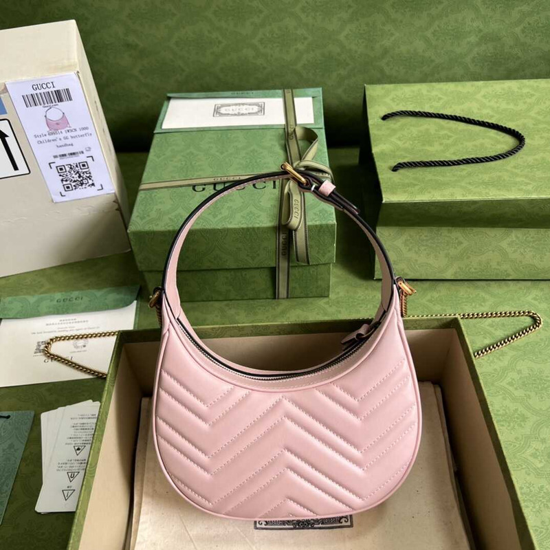 G*u*i gg marmont matelassé mini bag peach