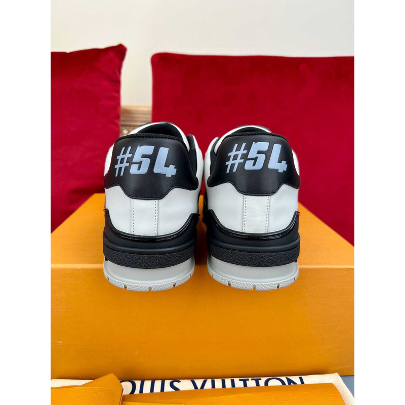 l**is V*t*n trainer sneakers  black and white