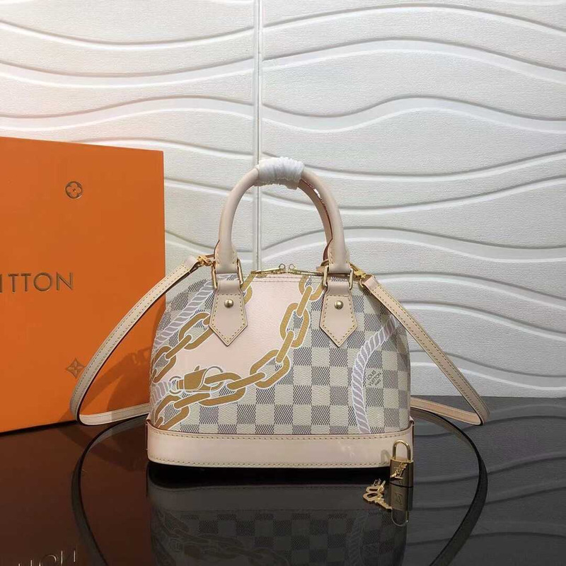 l**is V*t*n alma bb damier azur/pink