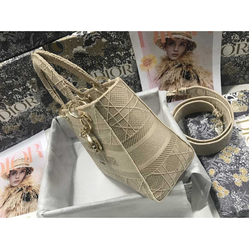 D*or lady d-lite tote bag beige