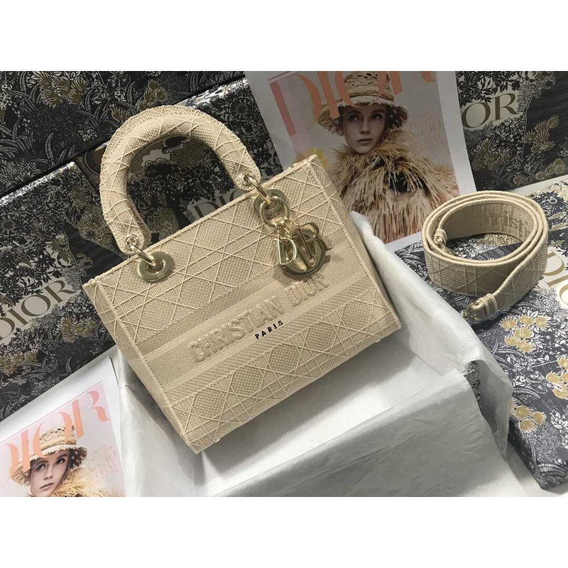 D*or lady d-lite tote bag beige