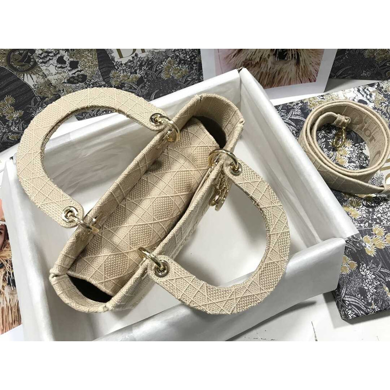 D*or lady d-lite tote bag beige