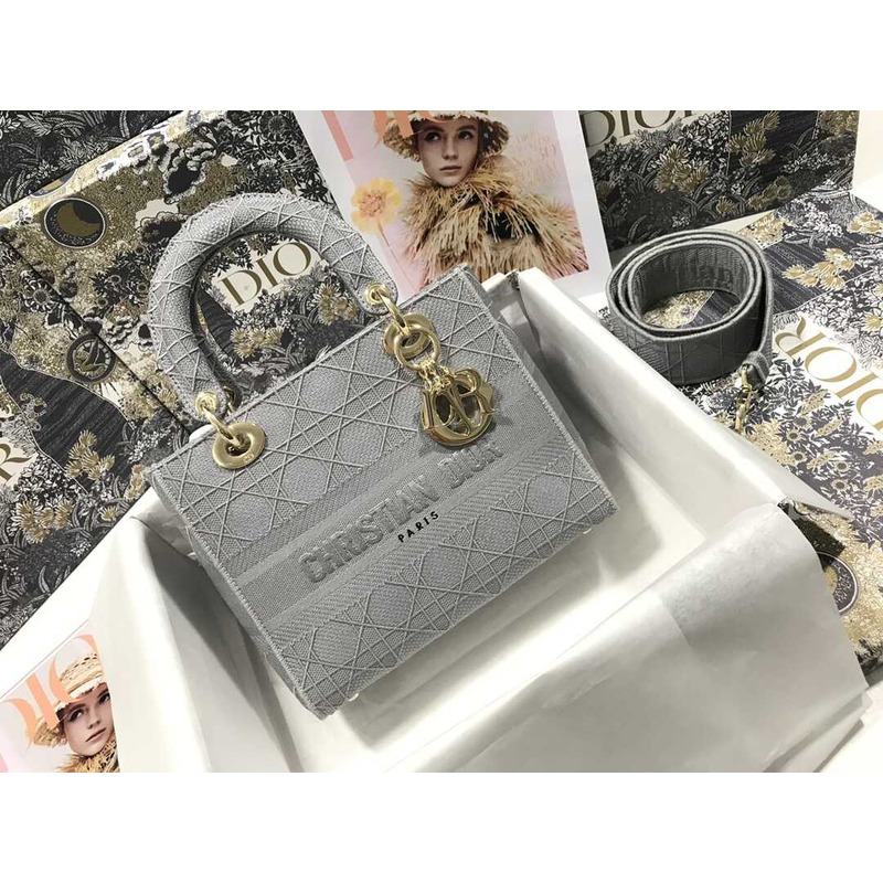 D*or lady d-lite tote bag grey