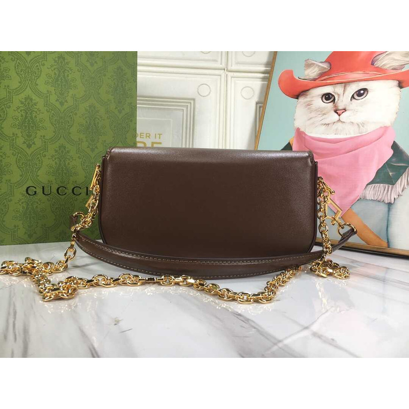 G*u*i horsebit1955 shoulder bag small size brown