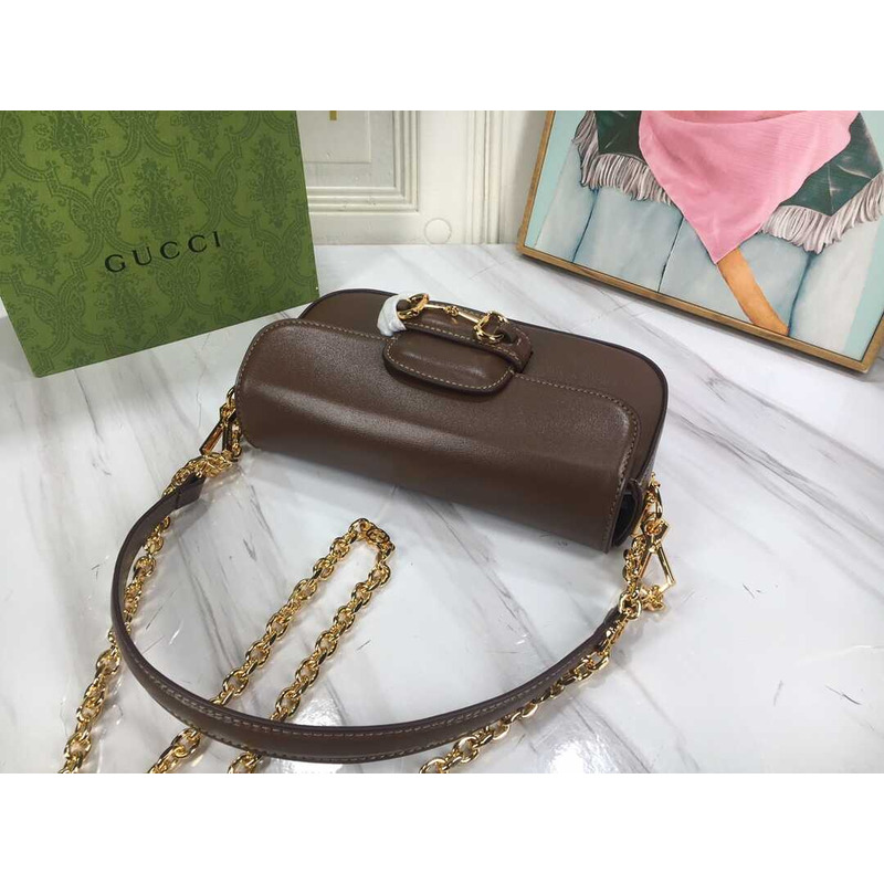 G*u*i horsebit1955 shoulder bag small size brown