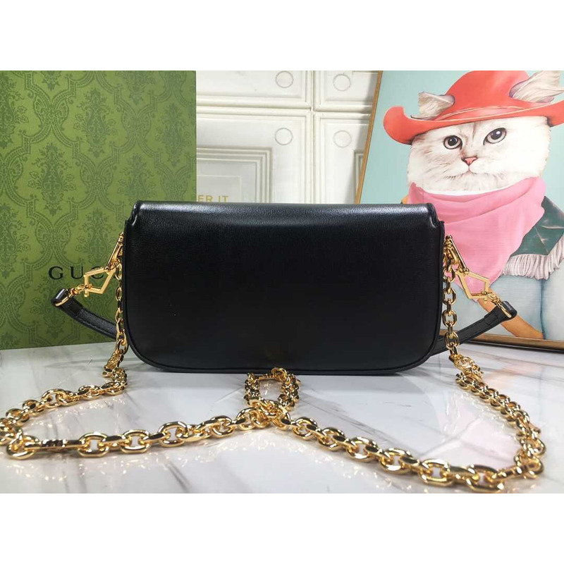 G*u*i horsebit1955 shoulder bag small size black