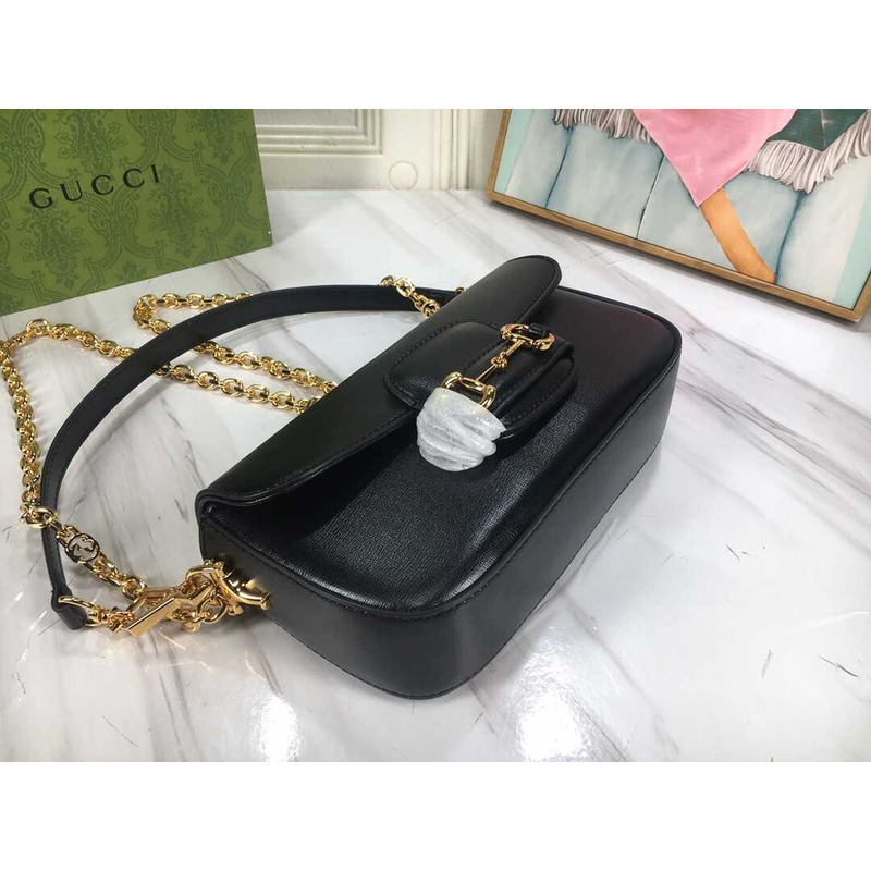 G*u*i horsebit1955 shoulder bag small size black